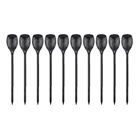 10 Pack Solar Torch Lights 96 LED Flickering Lighting Dancing Flame Garden Lamp