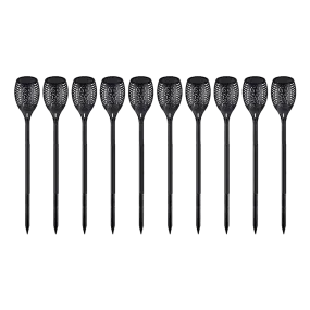 10-Pack Solar Torch Lights With 96 Led Flickering Flame