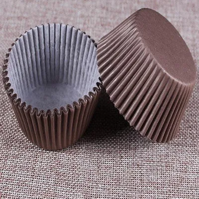 100pcs/Lot Rainbow Color Paper Cupcake Mold Muffin Cupcake Paper Cups Tray Baking Decorating Tools Pastry Molds Bakeware