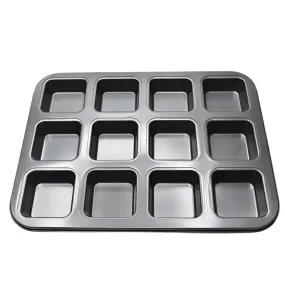 12 in 1 Square Muffin & Cupcake Baking Tray – Perfect for Baking Treats BT085