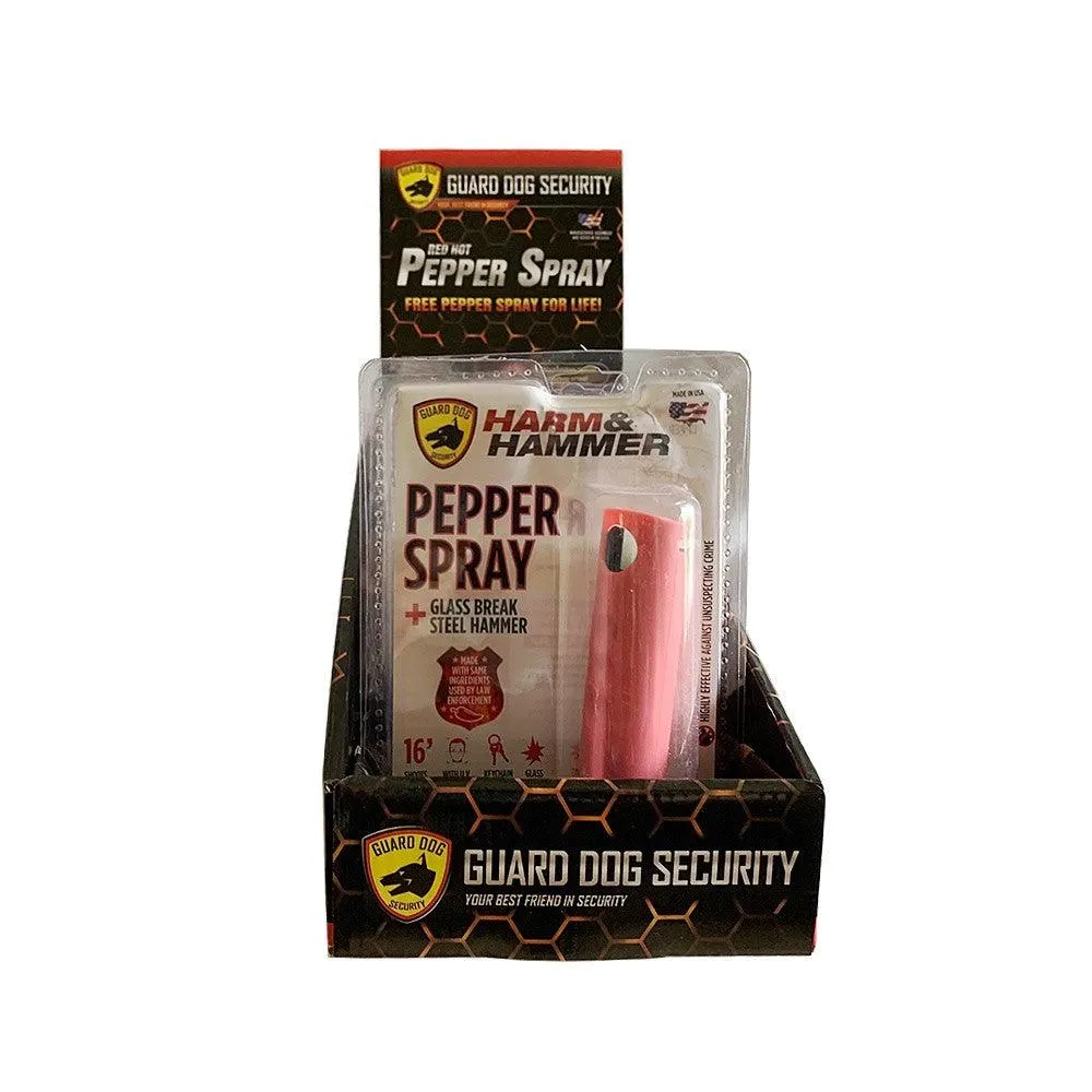 12 Units Harm & Hammer Hard Case Pepper Sprays