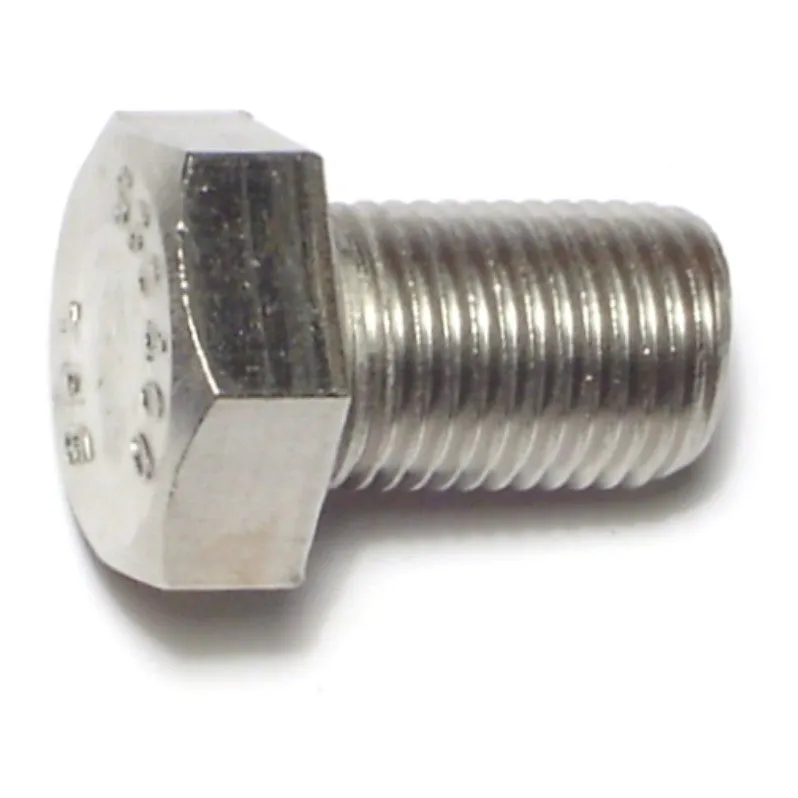 1/2"-20 x 3/4" 18-8 Stainless Hex Cap Screws (5 pcs.)