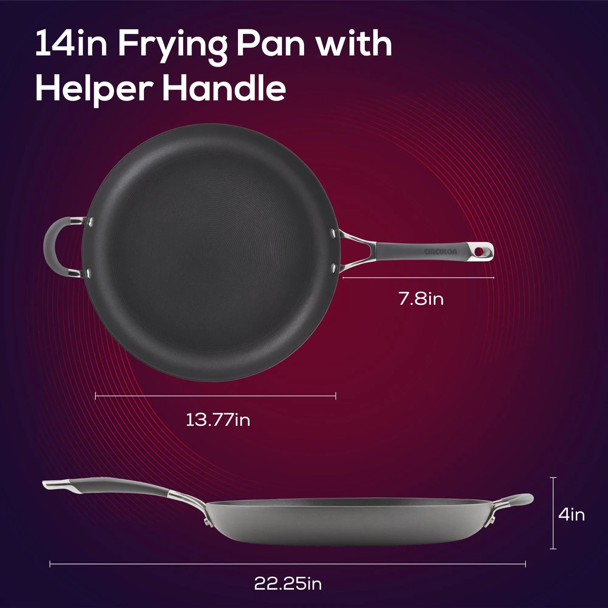 14-Inch Hard Anodized Frying Pan