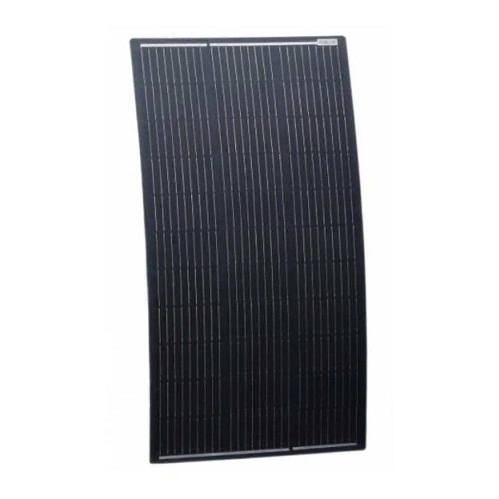 150W BLACK SEMI-FLEXIBLE SOLAR PANEL WITH REAR JUNCTION BOX