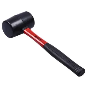 16oz Black Rubber Mallet - Fibreglass Shaft