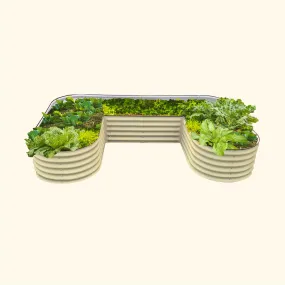 17" Tall U Shaped Raised Garden Bed Kit - Standard Size