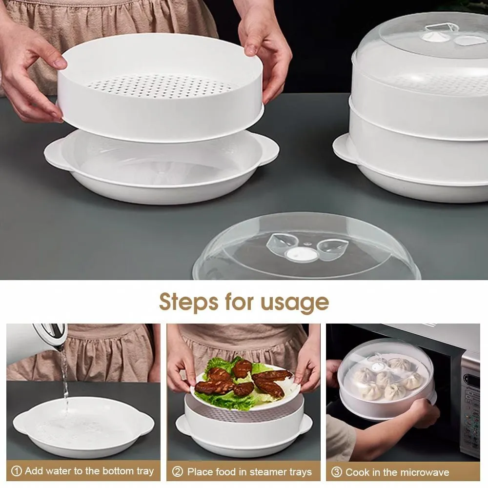 2 Tier Microwave Steamer