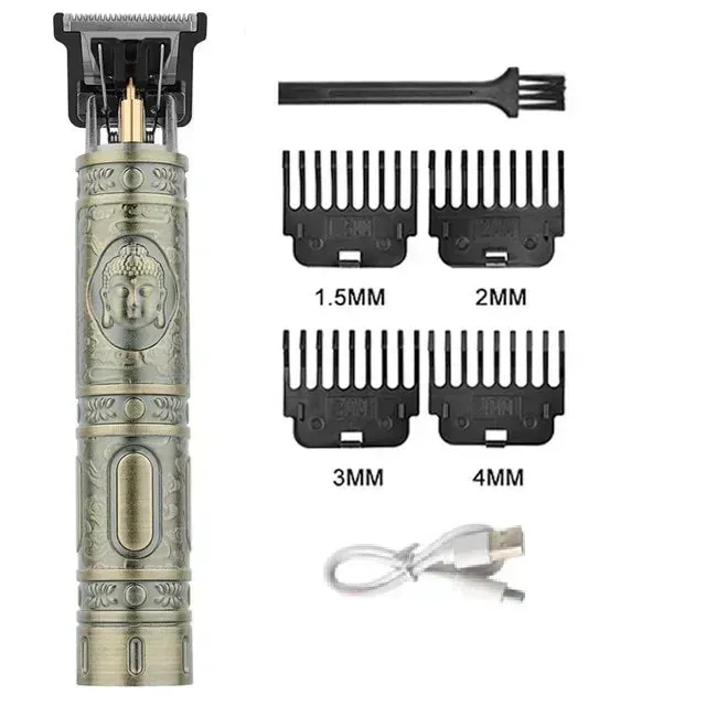 2024 New Vintage T9 Hair Cutting Machine Men's Electric Shaver Rechargeable Hair Trimmer Beard Clipper Barber Hair Cut Hot Sale