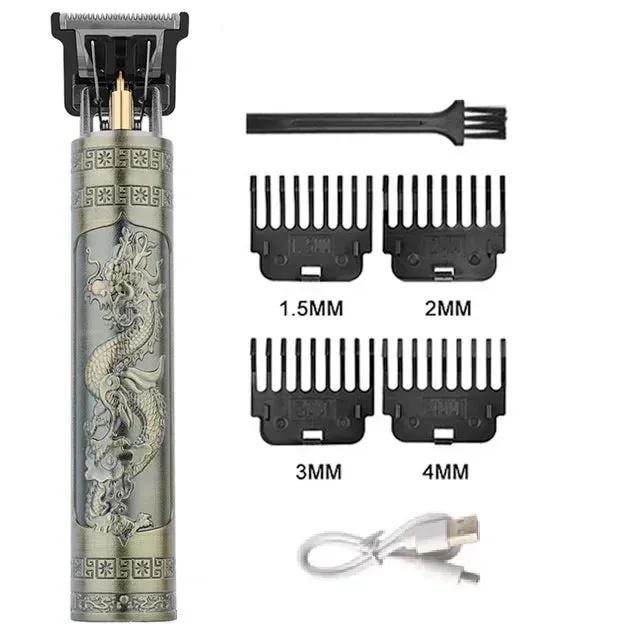 2024 New Vintage T9 Hair Cutting Machine Men's Electric Shaver Rechargeable Hair Trimmer Beard Clipper Barber Hair Cut Hot Sale