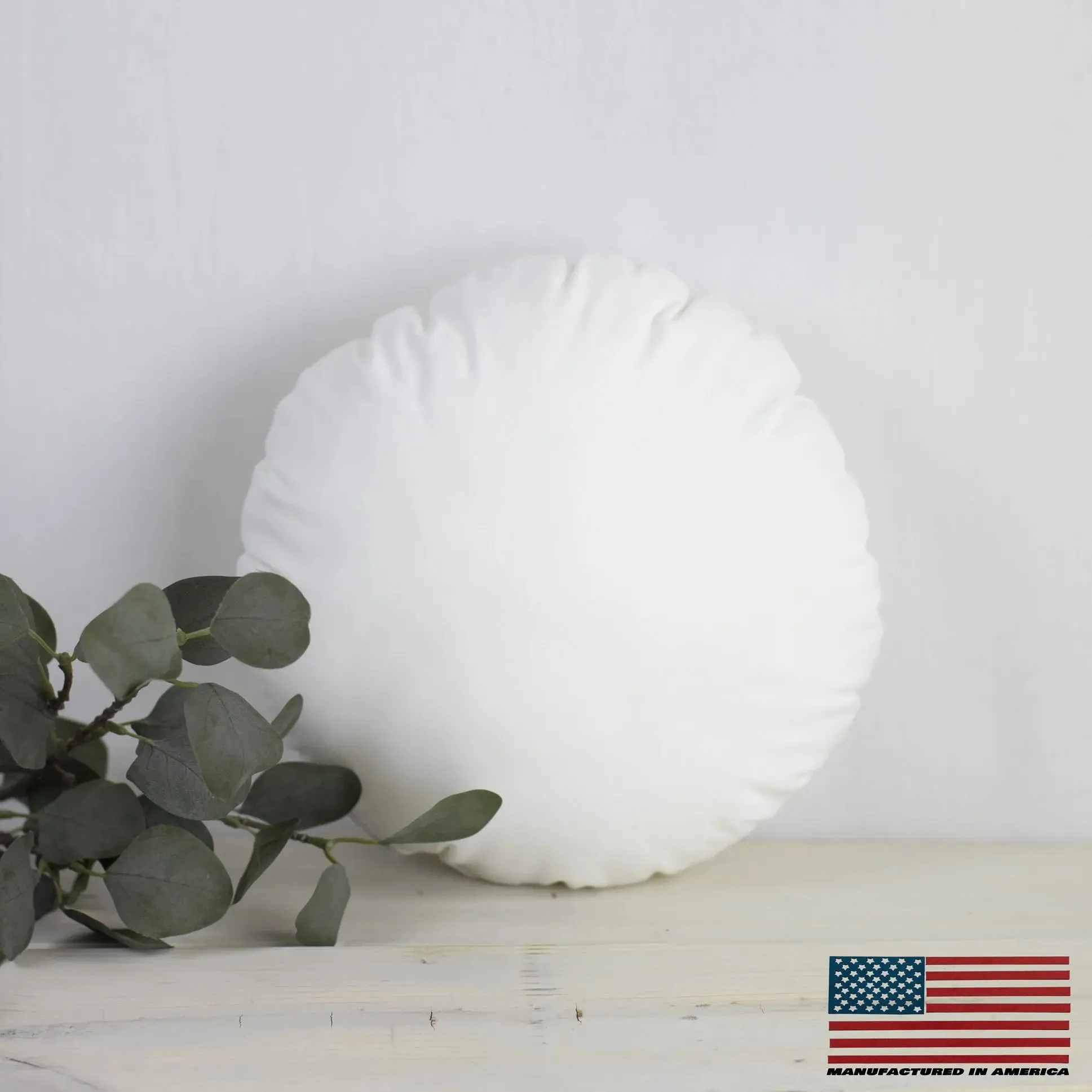 23" | Round Angel Hair Insert | Indoor Outdoor Down Alternative Hypoallergenic Pillow Insert | Quality Insert | Premium Insert