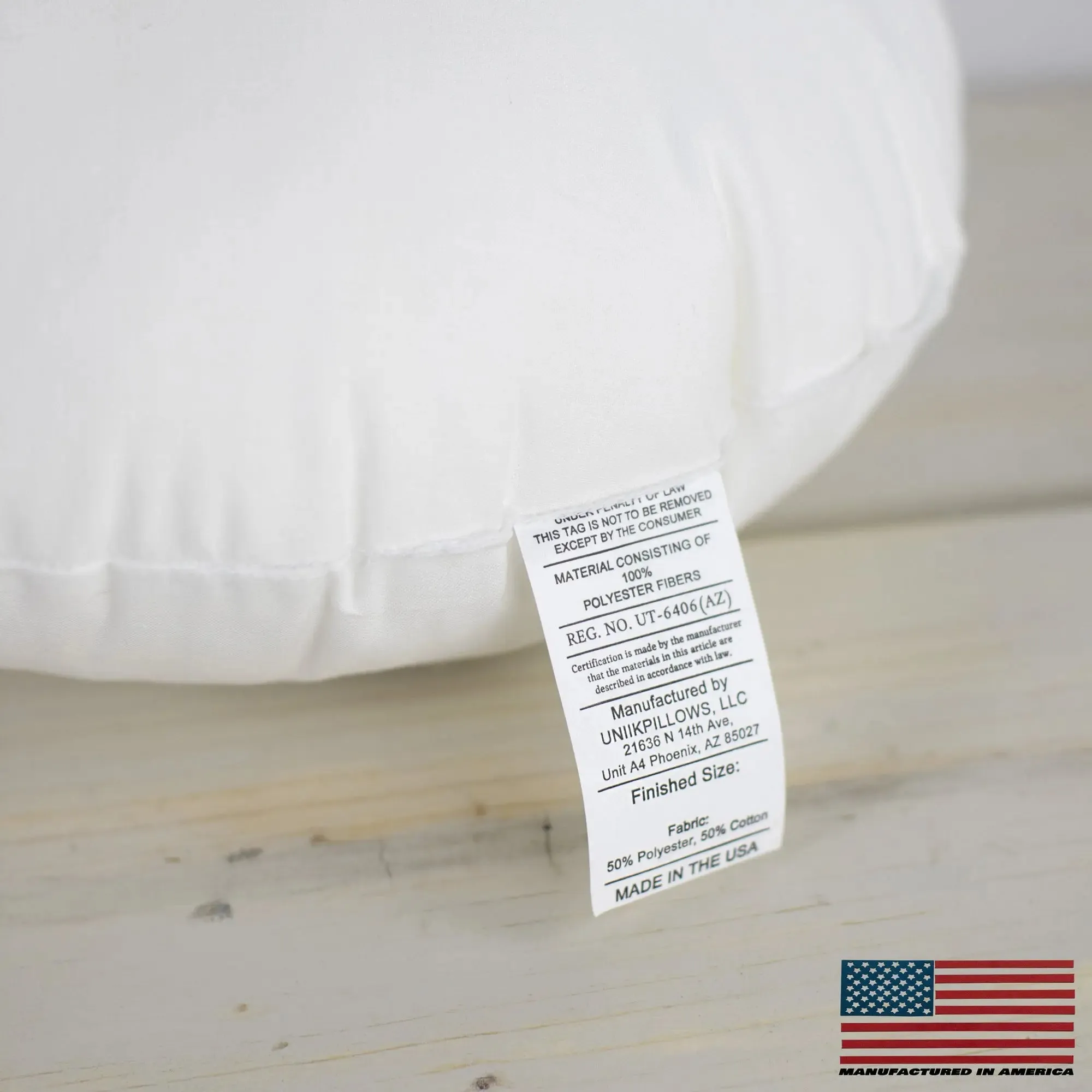 23" | Round Angel Hair Insert | Indoor Outdoor Down Alternative Hypoallergenic Pillow Insert | Quality Insert | Premium Insert