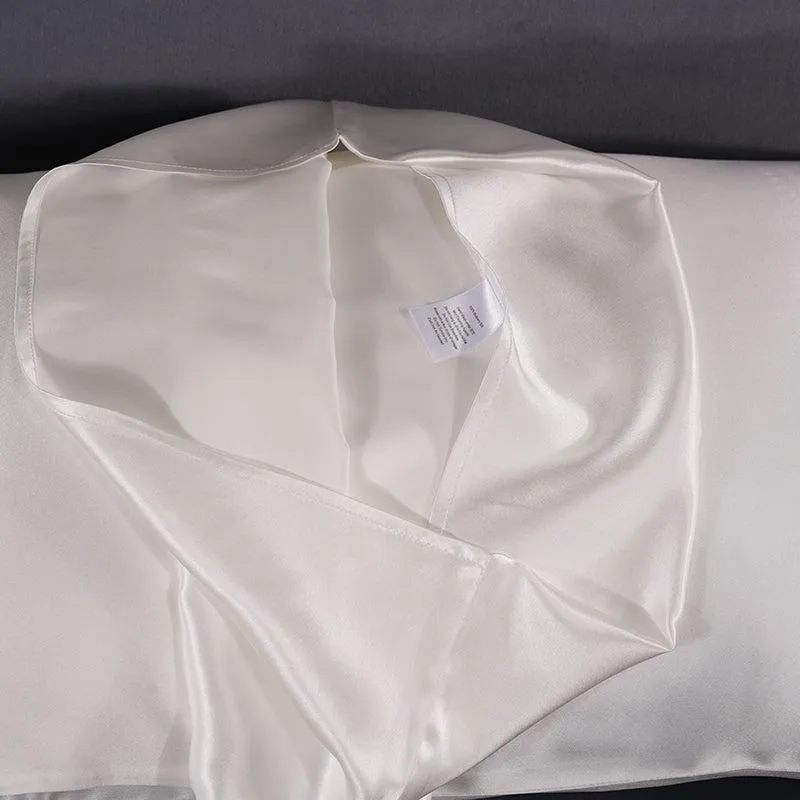 25 momme silk pillowcase - queen - envelope - white - In Stock