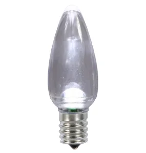 25 Pack - Vickerman C9 Transparent LED Pure White Bulb .96W