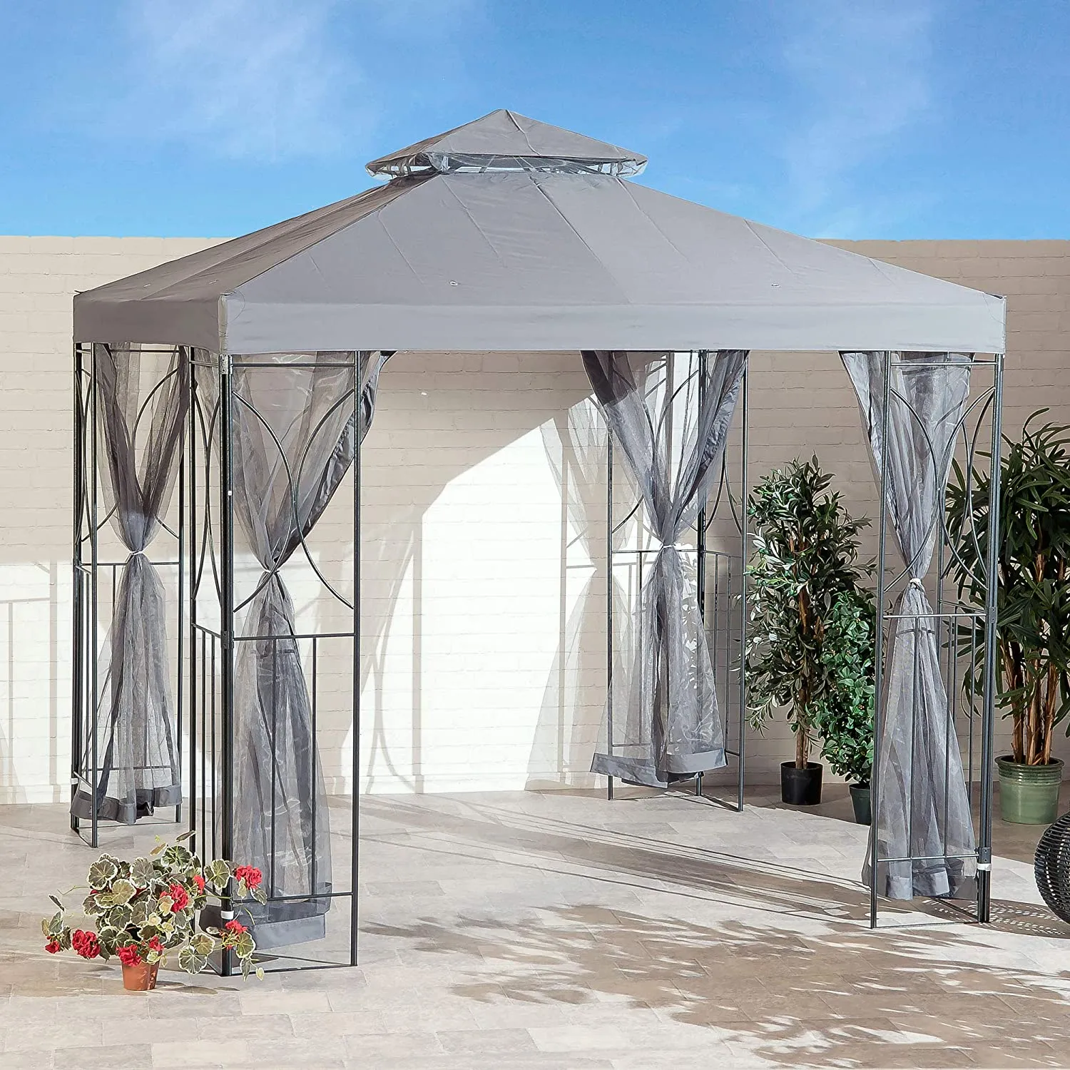 2.5m Outdoor Gazebo - Dark Grey