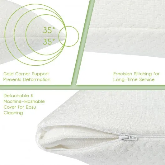 28" x18" Shredded Memory Foam Bed Pillows with Bamboo Cooling Cover