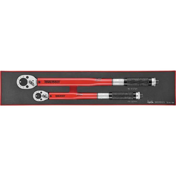 2Pc 3/8In & 1/2In Dr. Torque Wrench Set | Tool Tray Sets - Combo Drive