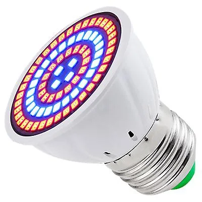 2Pcs 80 LEDs B22 LED Grow Light Bulb For Indoor Plants - Full Spectrum Lamp Garden Decorate AZ22604