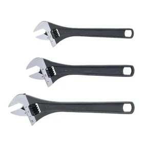 3 Piece Adjustable Wrench Set