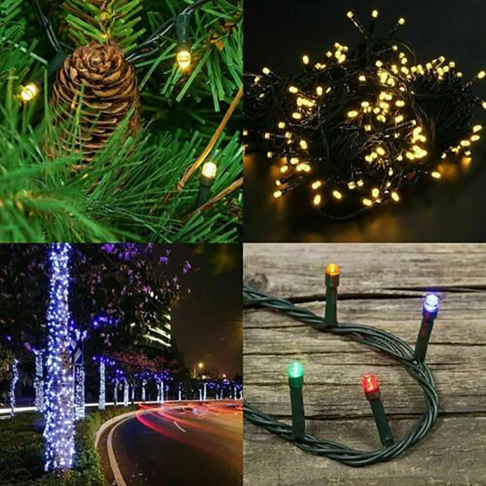 300LED Solar Fairy String Lights, 8 Modes, Waterproof, 32M