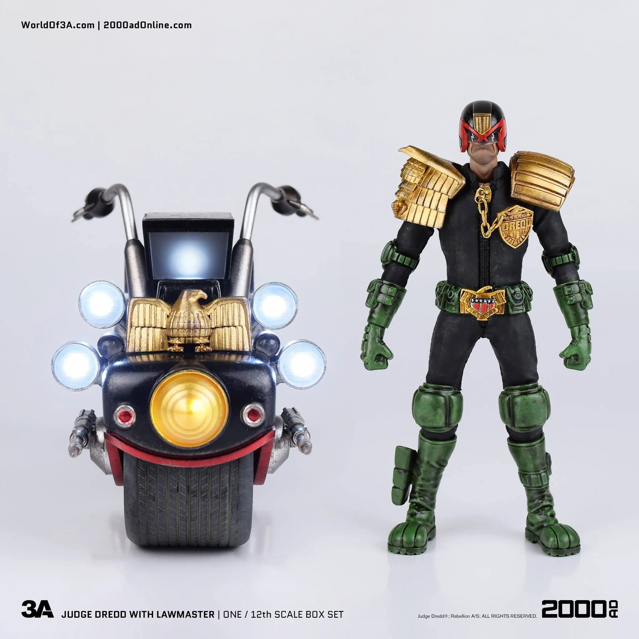 3A  -2000AD JUDGE DREDD & LAWMASTER MK1