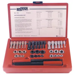 40 Piece Fractional and Metric Thread Restorer Kit KAS972