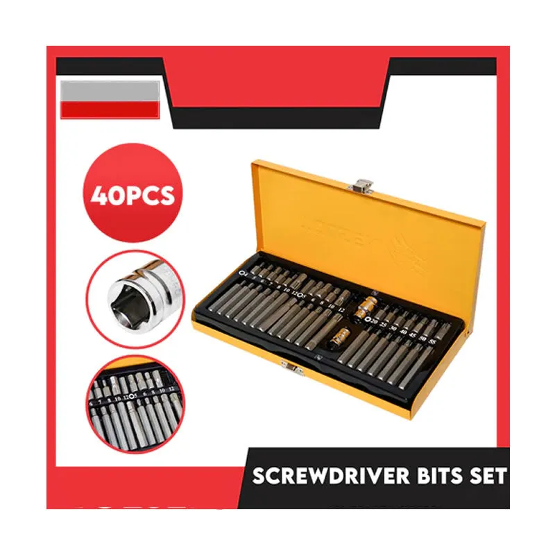 40Pcs Screwdriver Bits Set Ep-50344