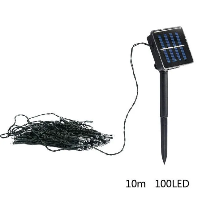 50-100 LEDs Solar Power Fairy Lights Holiday Lighting Decoration