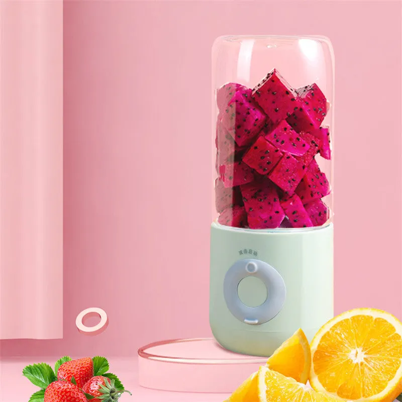 6 Blades Mini Portable 500ml USB Electric Fruit Squeezer