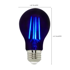 6.5 Watt; LED A19; Black Light Bulb; Medium Base; 120 Volt