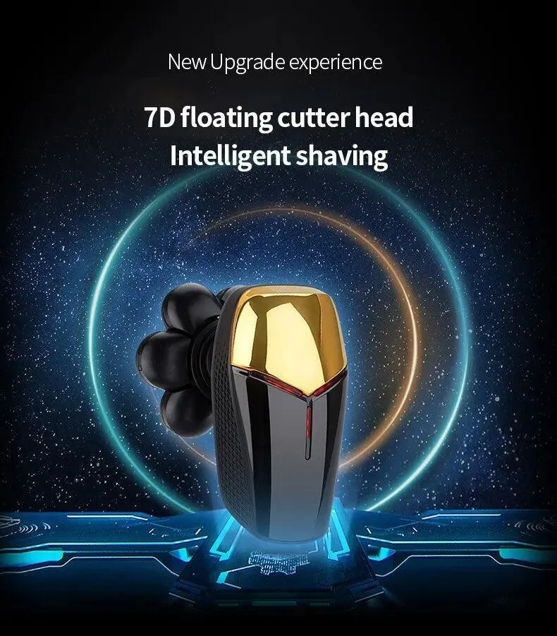 7D Independently 7 Cutter Floating Head Waterproof Electric Razor