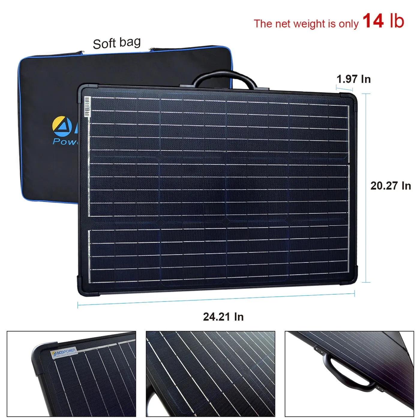 ACOPower Plk 120W Portable Solar Panel Kit