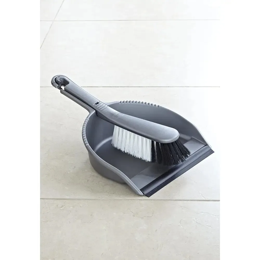 Addis Dustpan And Brush Set - Stiff Head - Various Colours