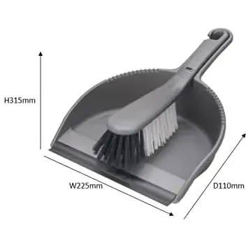 Addis Dustpan And Brush Set - Stiff Head - Various Colours