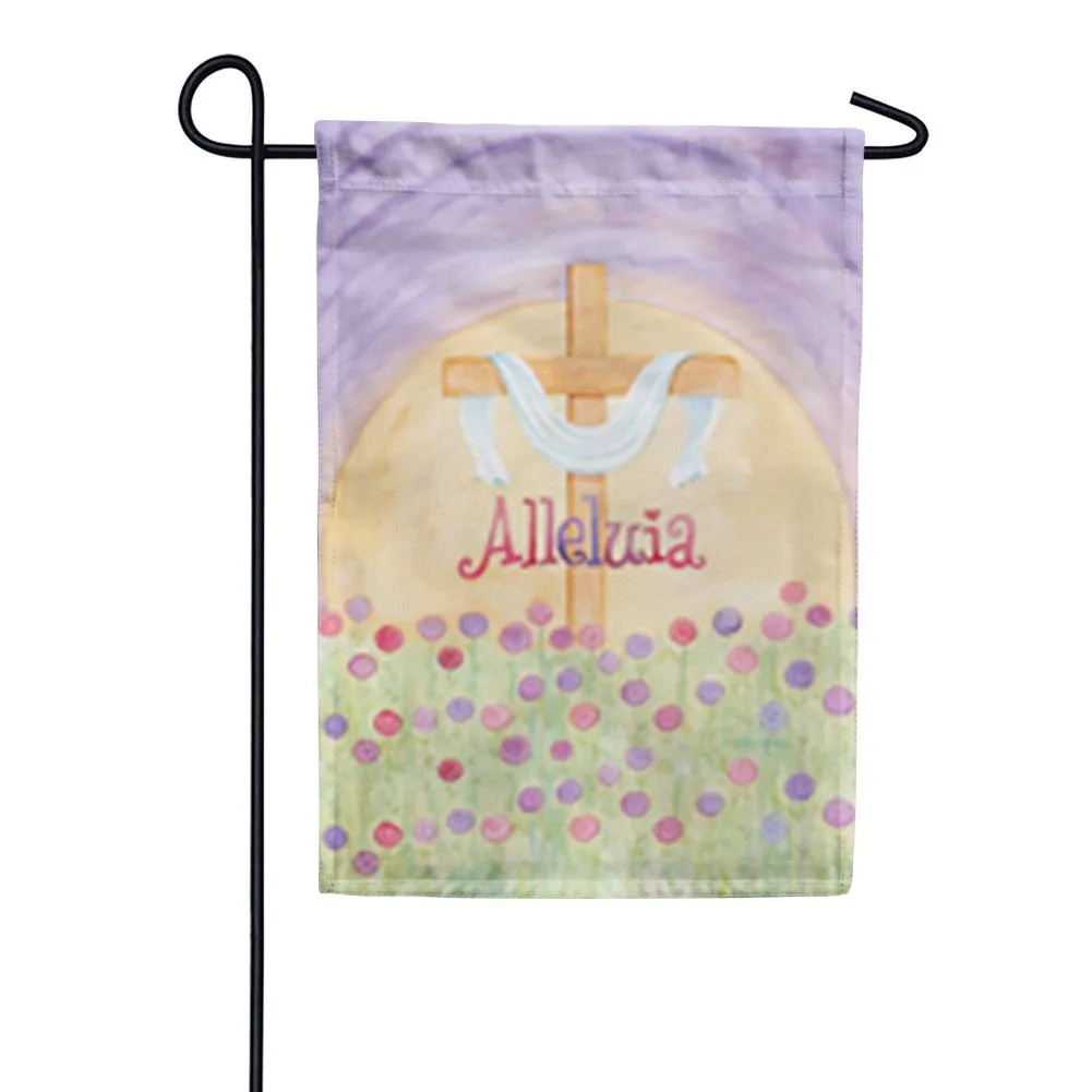 Alleluia Easter Garden Flag