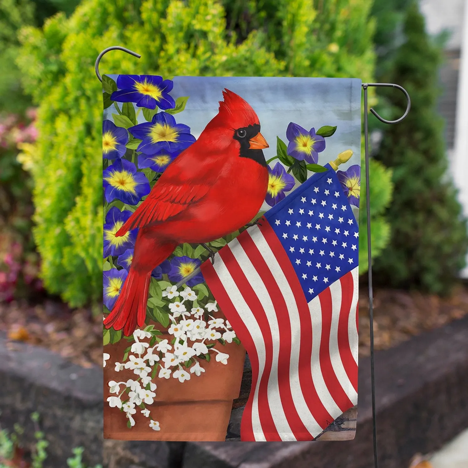 American Cardinal Garden Flag