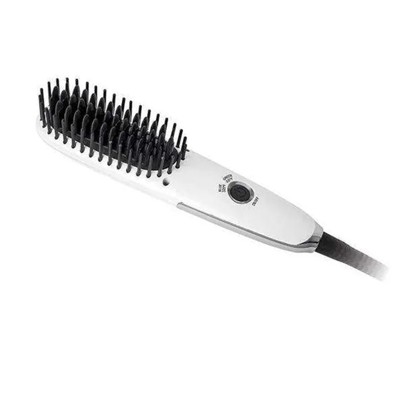 ANNIE HOT & HOTTER #05952 Mini Heated Straightening Brush [WHITE]