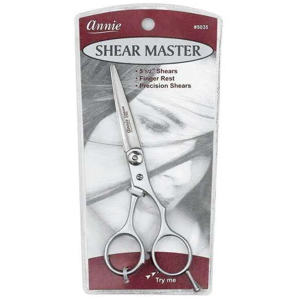 Annie Shear Master Hair Scissors 5.5 Inch Silver