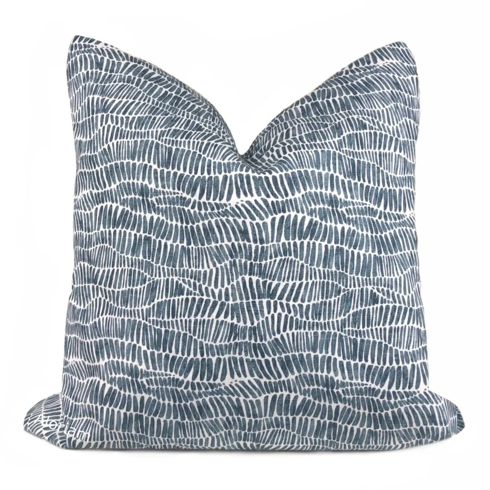 Anouk Blue White Abstract Pillow Cover