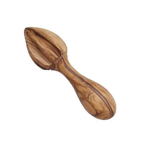 AramediA Olive Wood - Honey Dipper (Length 6"), and Olive Wood Citrus Lemon, Lime, and Orange Handmade Reamer Juicer Squeezer