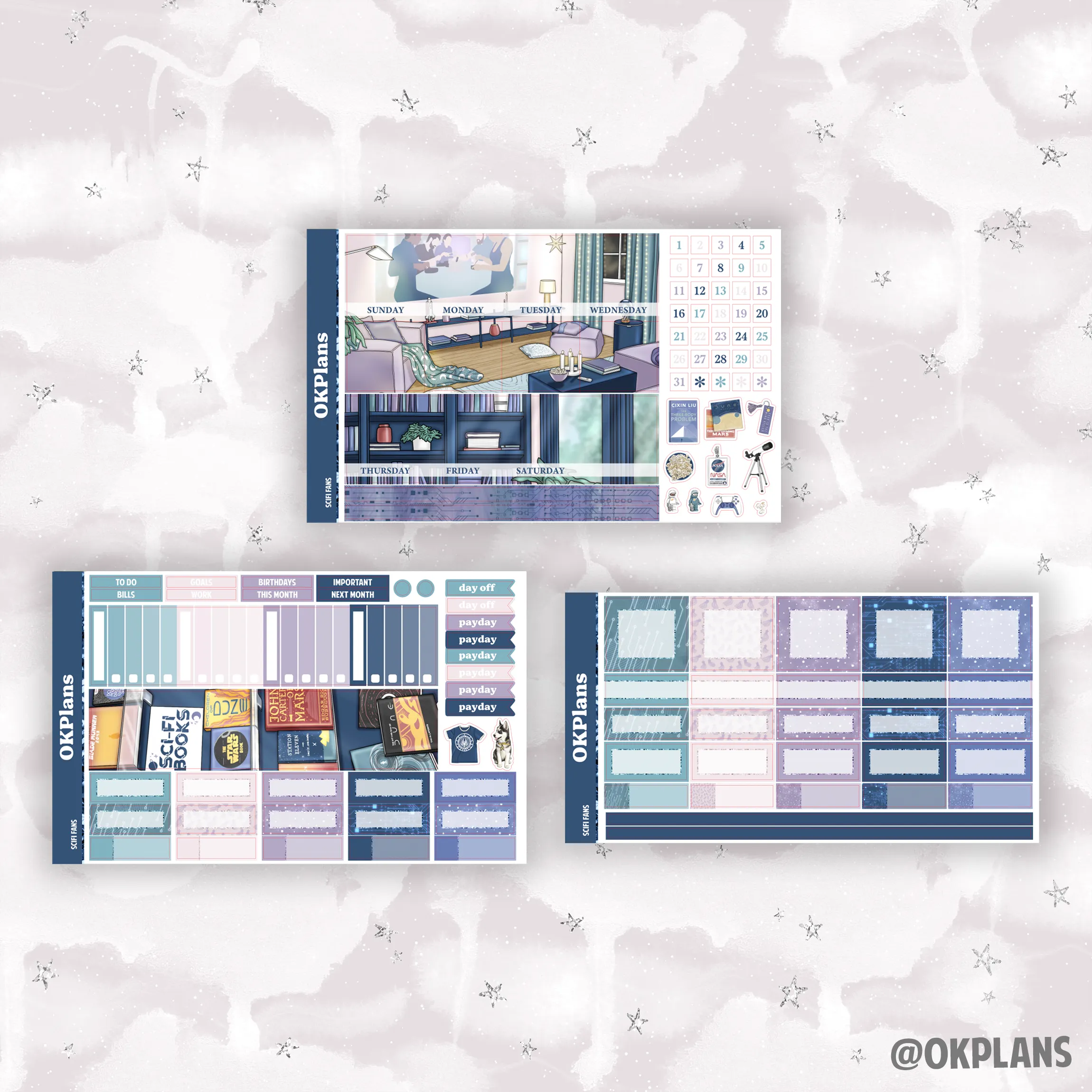 B6 Monthly Kit // SciFi Fans // Printable