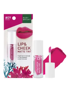 Baby Bright Lip & Cheek Matte Tint 2.4g #09 Hot Coral (Thai)