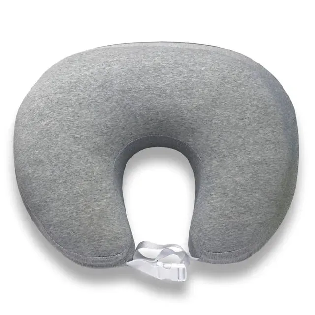 Baby Works Feeding Pillow with Memory Foam (Grey)