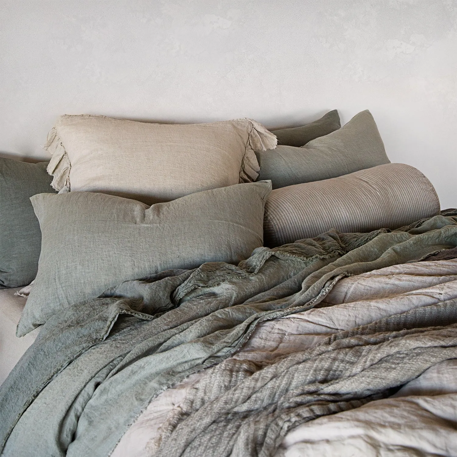 Basix Linen Pillowcase - Argent