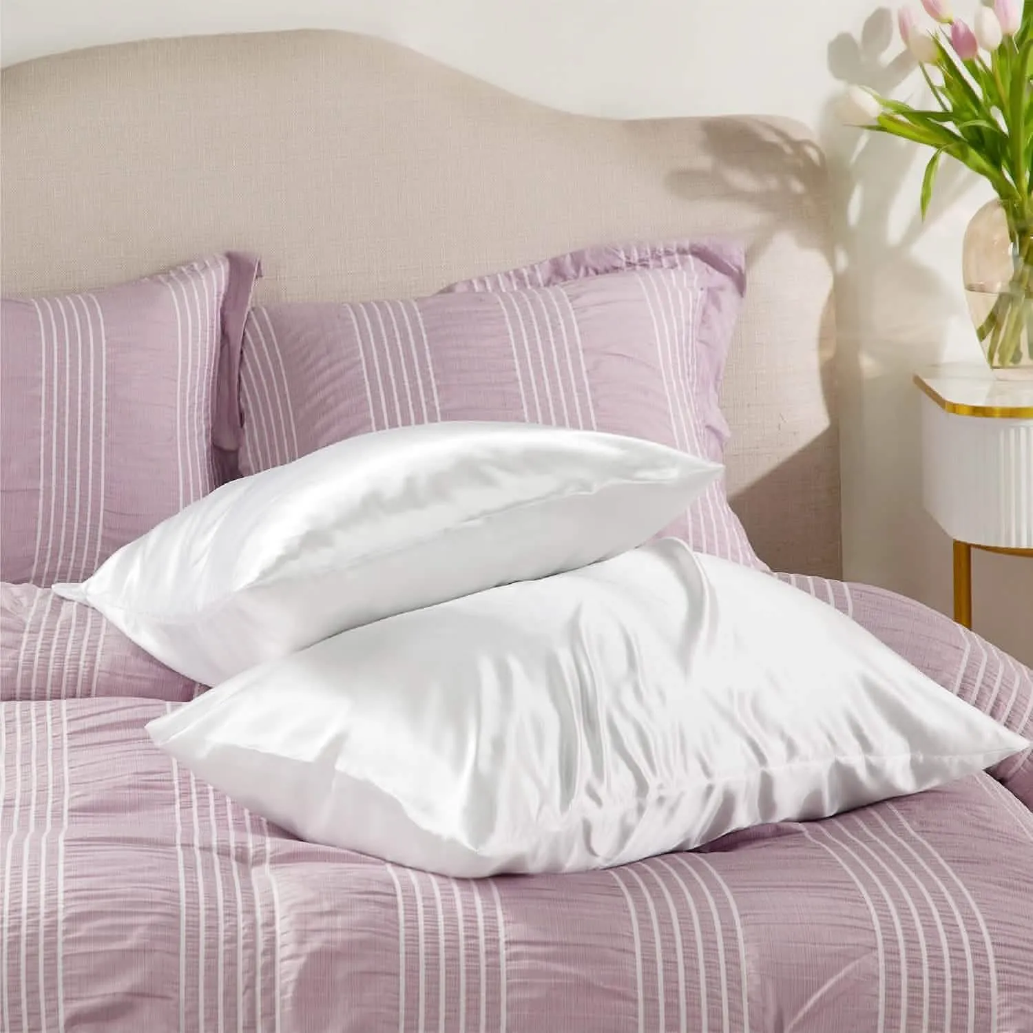 Bedsure Satin Pillowcase Satin