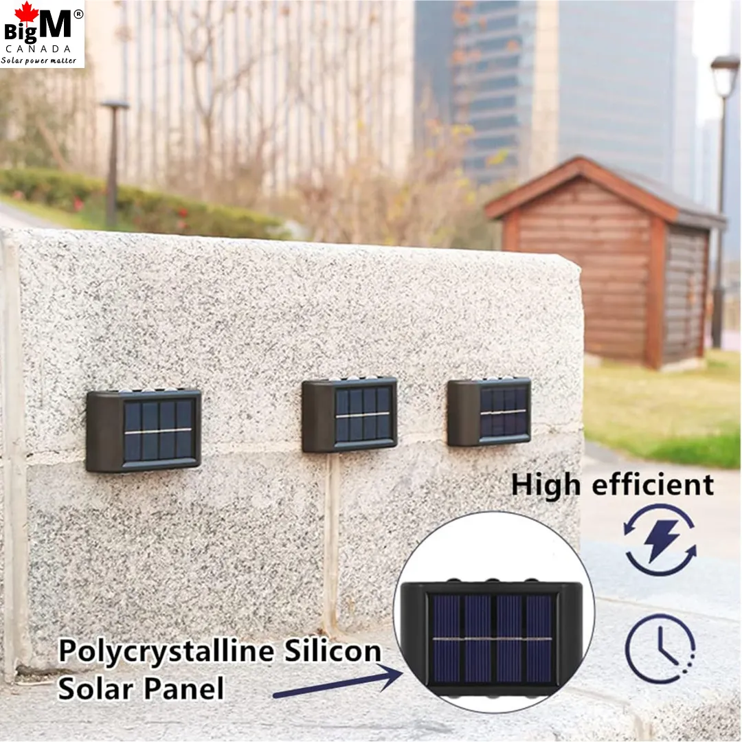 BigM solar wall lamp for outdoor decorations for exterior walls fence