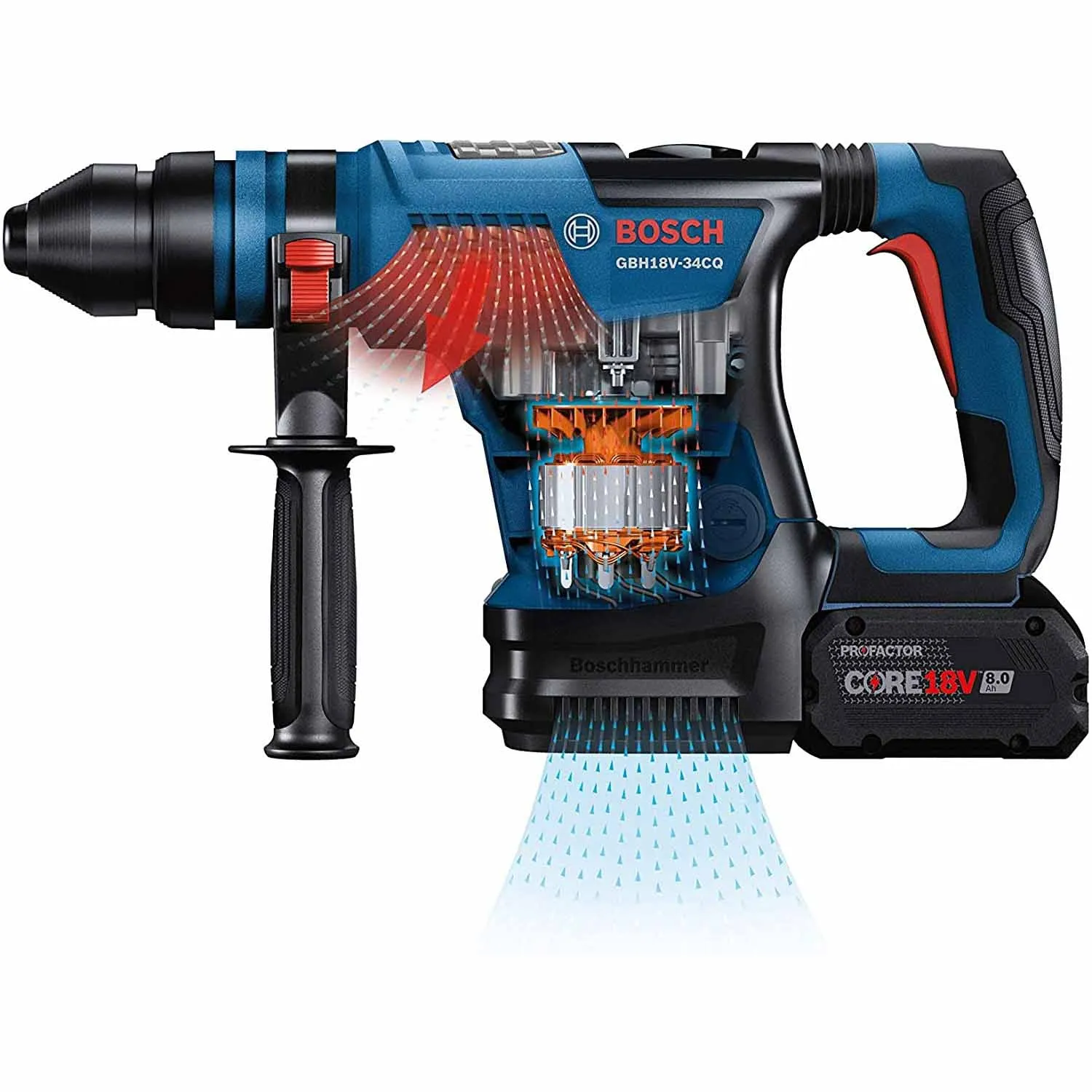 Bosch GBH18V-34CQN Profactor 18V SDS-plus 1-1/4 In. Rotary Hammer (Bare Tool)