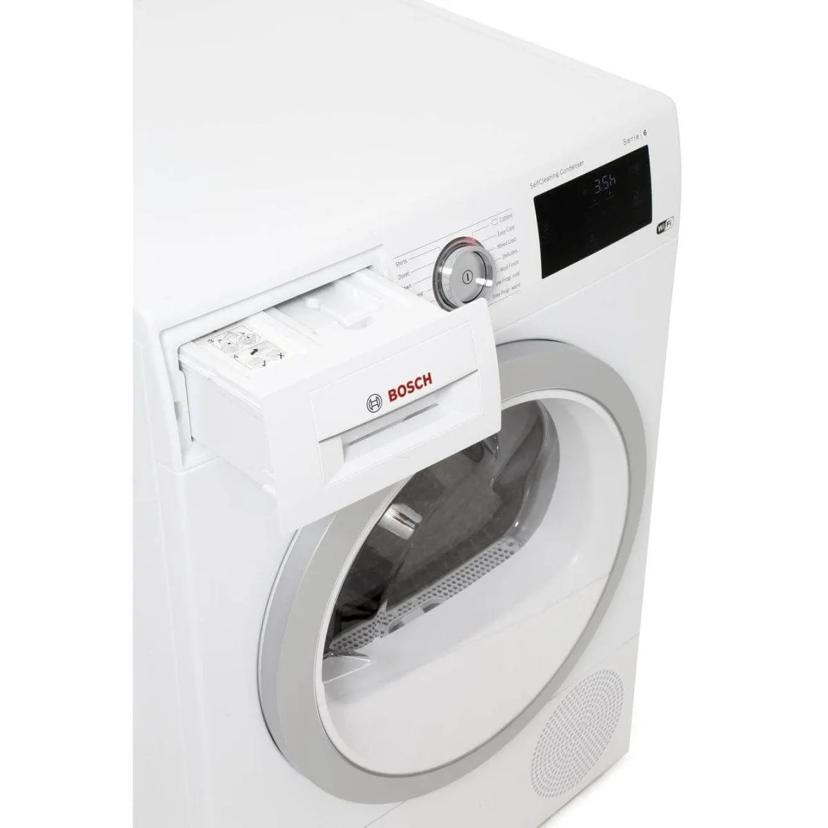 Bosch WTWH7660GB 9kg Condenser Tumble Dryer with Heat Pump - White