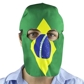 Brazil Fan Mask and Hat Combo for Parties or Sporting Events Maccabi Art