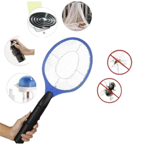 BUG ZAPPER RACKET Fly Mosquito Pest Swatter Net Racquet Electric Insect Killer