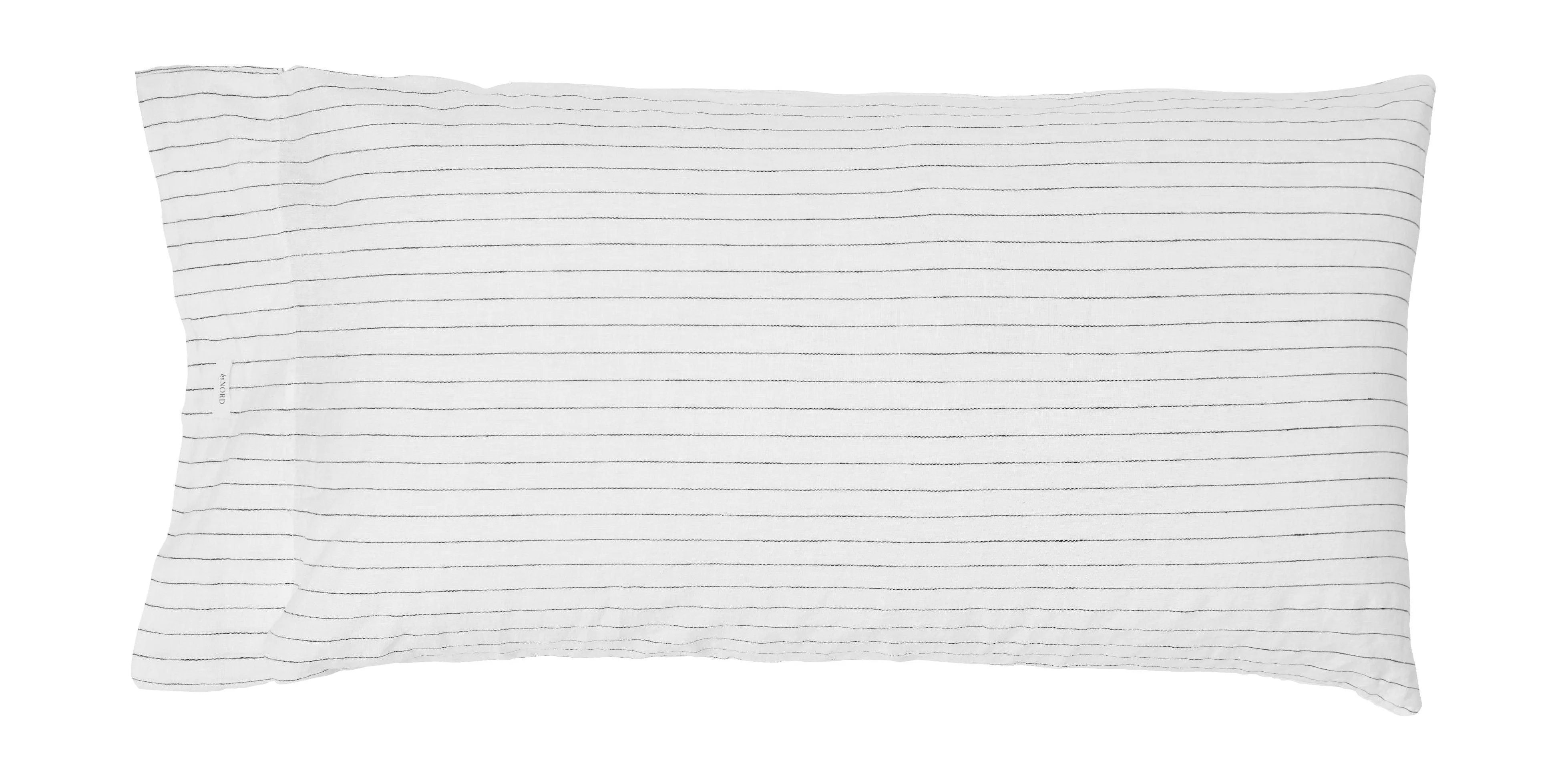 By Nord Gunhild Pillowcase 90x50 Cm, Snow With Coal